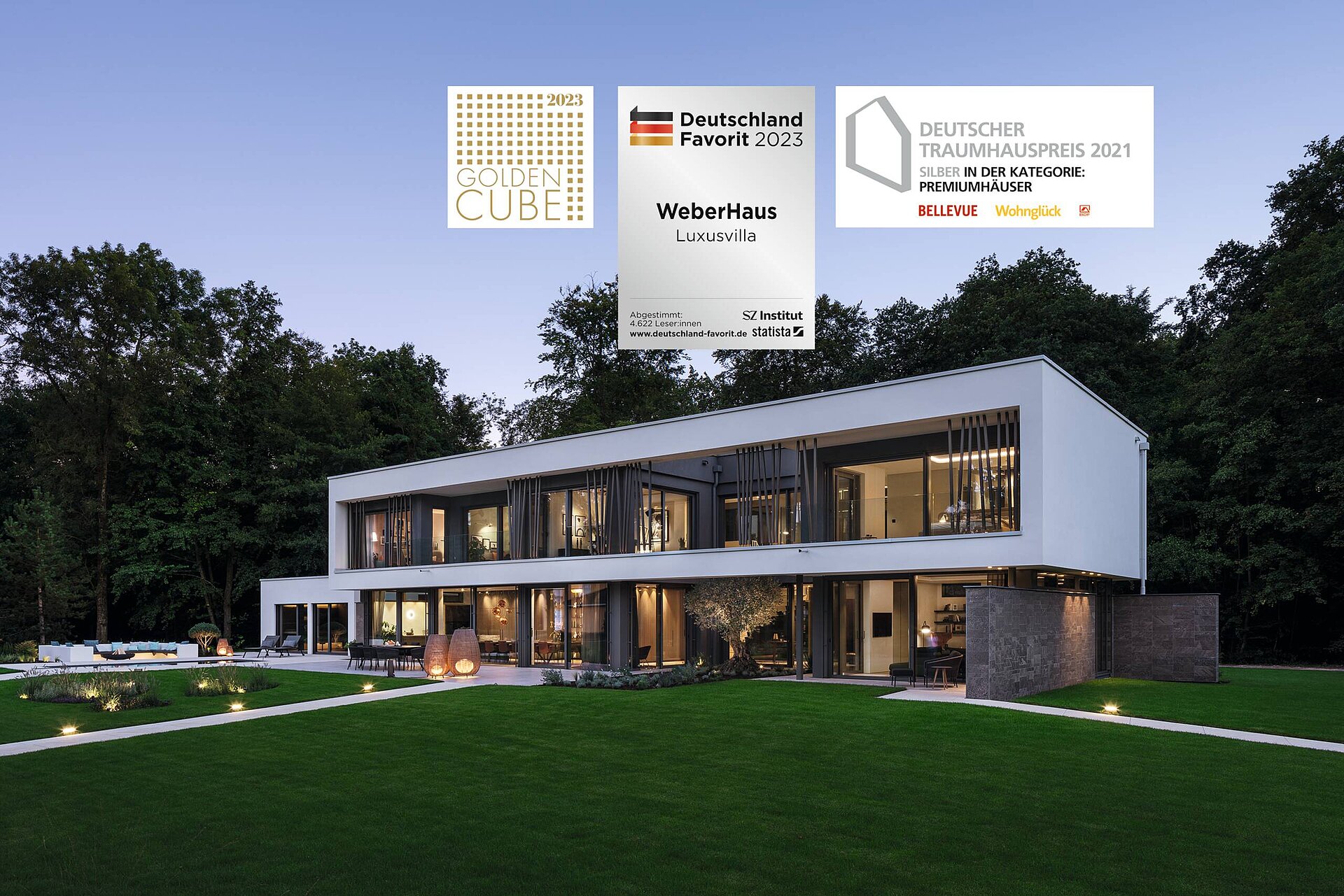 Handwerkskunst in Perfektion Luxusvilla - Ausstellungshaus Villa Blunt gewinnt den Deutschen Traumhauspreis 2021
