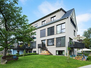 dreigeschossiges Doppelhaus Doppelhaus